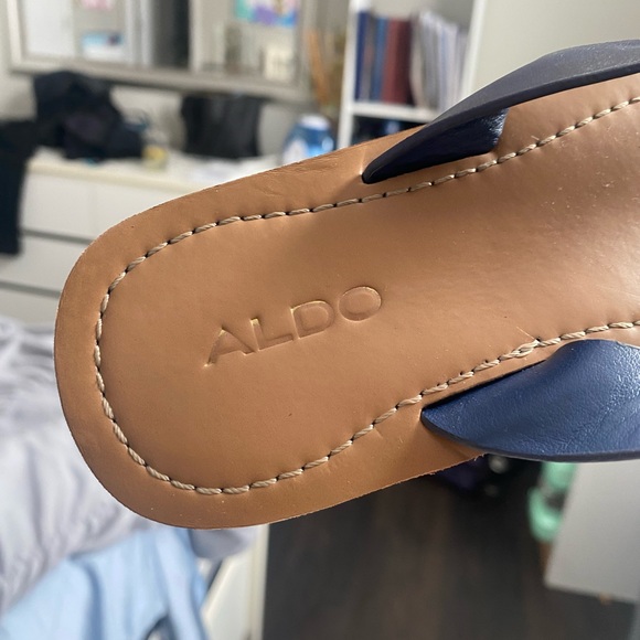 Aldo Navy Blue Sandals - Picture 4 of 4